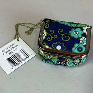 Vera Bradley Rhythm & Blues Contact Case Coin Case NEW